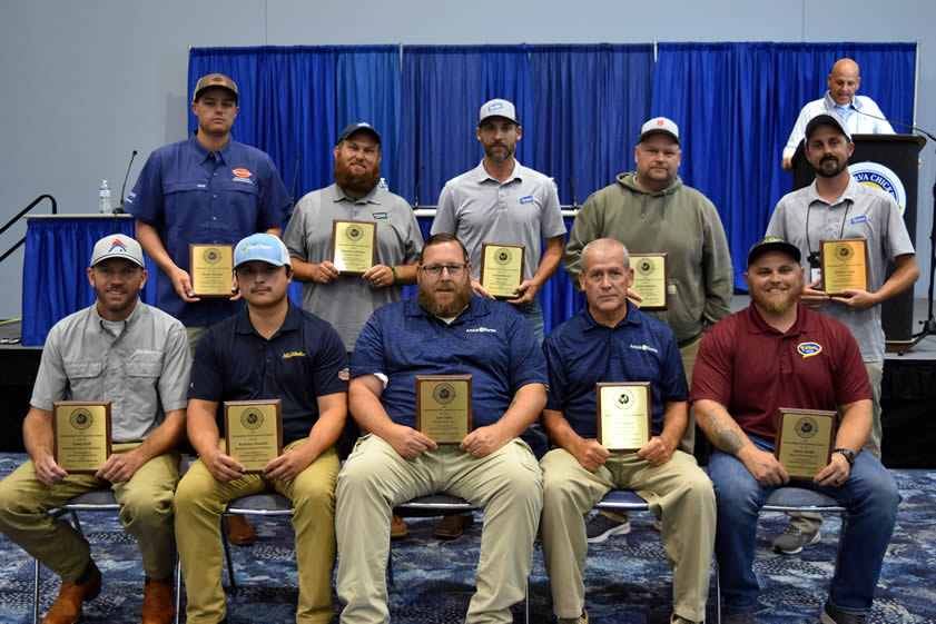 Seated, left to right: Corey Goff, Brandon Parsons, Joel Tyler, Blair Boyce, and Devin Burke. Standing, left to right: Austin Murphy, Matthew Richter, James Merritt, Daniel Malone, and William Cross.